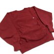 画像2: 90's CHAMPION REVERSE WEAVE SWEAT SHIRTS　WINE RED　L　 (2)