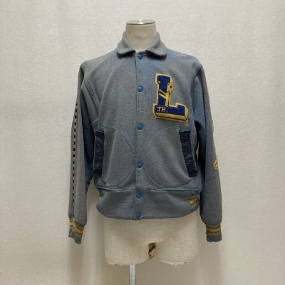 画像1: 50's ALL MELTON  BASEBALL JACKET