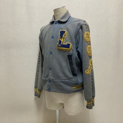 画像2: 50's ALL MELTON  BASEBALL JACKET