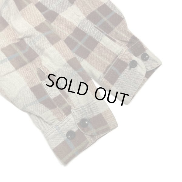 画像8: 50's "PENNEY'S" PRINTED LIGHT COTTON FLANNEL SHIRTS (8)