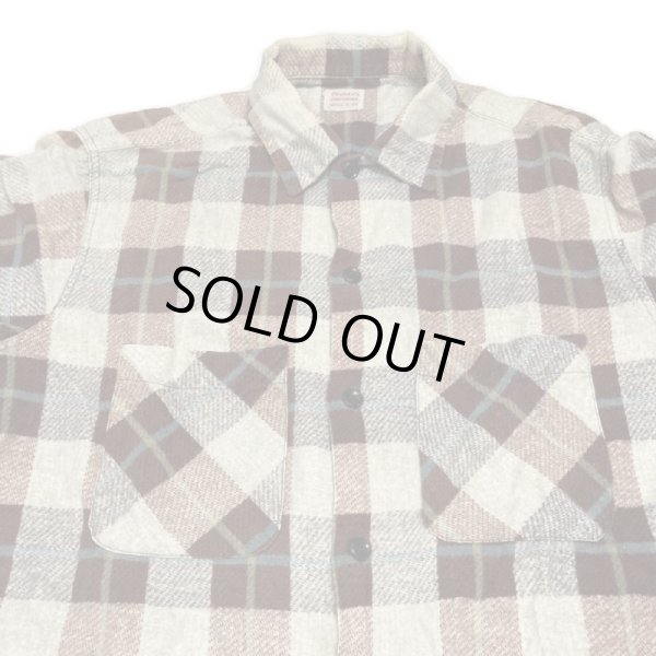 画像4: 50's "PENNEY'S" PRINTED LIGHT COTTON FLANNEL SHIRTS (4)