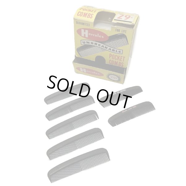 画像2: 50's DEAD STOCK COMB SOLID ×５ps. and with ORIGINAL PRINTED × 2ps.　WITH ORIGINAL BOX　(1) (2)