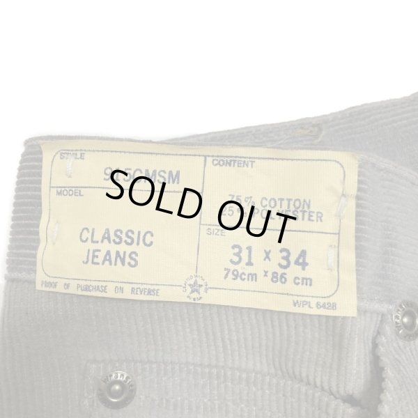 画像10: 80's DEAD STOCK "WRANGLER　915"　CORDUROY PANTS　GRAY　W31 (10)