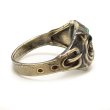 画像7: ”BULLDOG” MOTIF BRASS RING WITH GREEN EYES　11号　(6) (7)