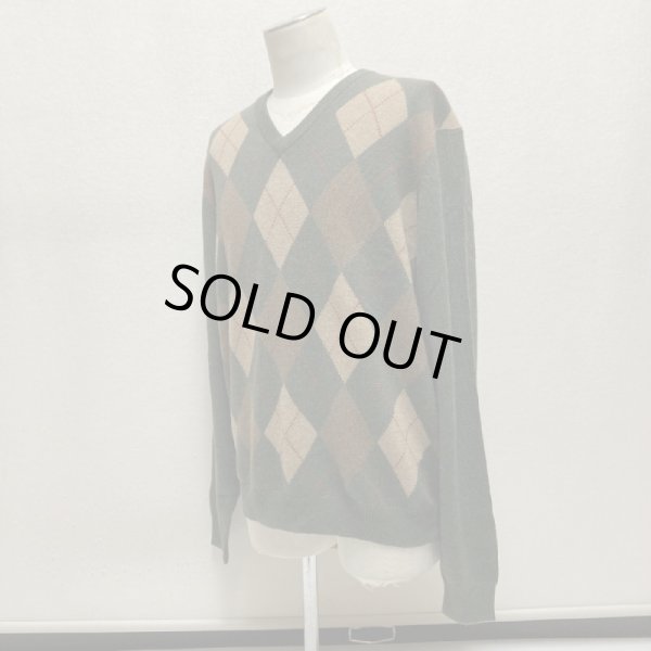 画像15: 90's〜   DEAD STOCK   ”BROOKS BROTHERS”　LAMBSWOOL ARGYLE PATTERN KNIT (15)