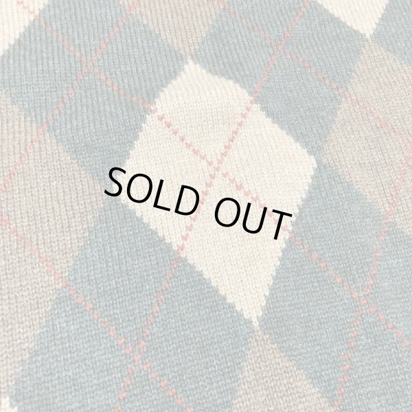 画像11: 90's〜   DEAD STOCK   ”BROOKS BROTHERS”　LAMBSWOOL ARGYLE PATTERN KNIT (11)