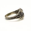 画像6: ”BULLDOG” MOTIF BRASS RING WITH GREEN EYES　13号　(5) (6)