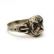 画像3: ”BULLDOG” MOTIF BRASS RING WITH GREEN EYES　20号　(4) (3)