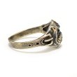 画像5: ”BULLDOG” MOTIF BRASS RING WITH GREEN EYES　20号　(4) (5)