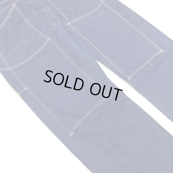 画像10: ~20's MINT CONDITION DOUBLE KNEE 巻きSTYLE DOUBLE HOOK PINS BUCKLE DENIM BIB OVERALL (10)