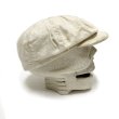 画像4: 40's〜 COTTON LINEN WHITE NEWSBOYS HAT (4)