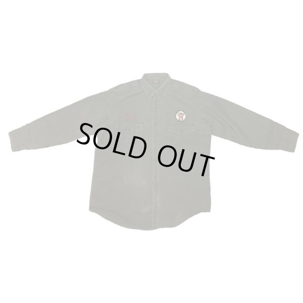 画像17: 50's "DICKIES"　「TEXACO」COTTON TWILL WORK SHIRTS　WITH EMBROIDERY　BLACK (17)