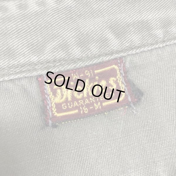 画像5: 50's "DICKIES"　「TEXACO」COTTON TWILL WORK SHIRTS　WITH EMBROIDERY　BLACK (5)