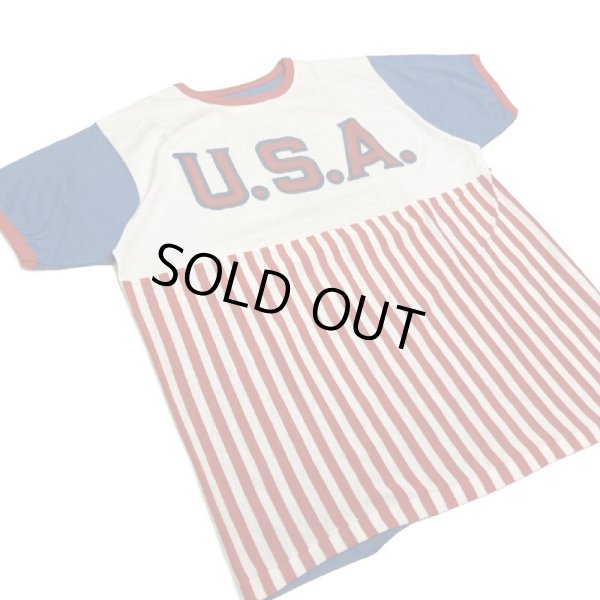 画像2: 60's〜 DEAD STOCK　UNUSUAL　”U.S.A.”　Tee SHIRT (2)