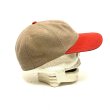 画像9: 50's BASEBALL CAP　GRAY×RED　like COTTON FLANNEL THIN WOOL MATERIAL (9)