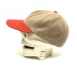 画像10: 50's BASEBALL CAP　GRAY×RED　like COTTON FLANNEL THIN WOOL MATERIAL (10)