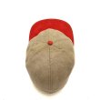 画像11: 50's BASEBALL CAP　GRAY×RED　like COTTON FLANNEL THIN WOOL MATERIAL (11)