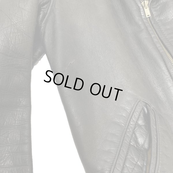 画像17: 30's HARLEY DAVIDSON HORSE HIDE W-BREST MOTORCYCLE LEATHER JACKET (17)