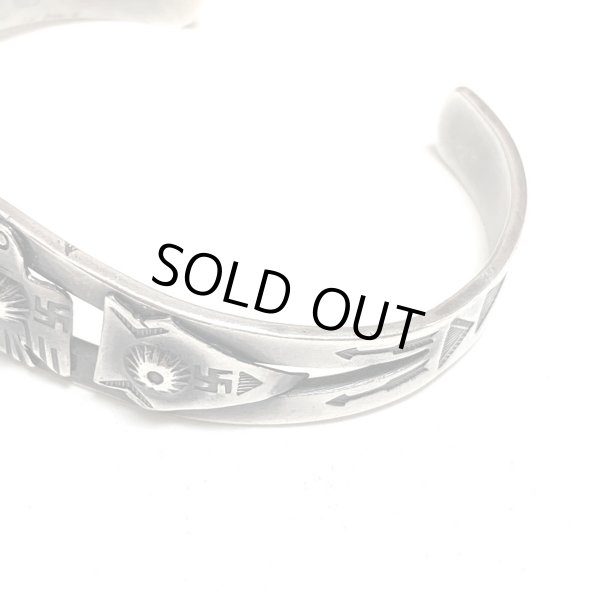 画像7: 30's　”NAVAJO”　「 卍」 SILVER BANGLE (7)