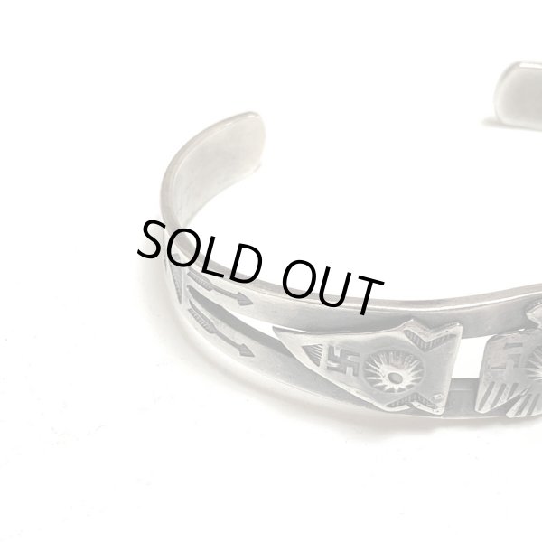 画像6: 30's　”NAVAJO”　「 卍」 SILVER BANGLE (6)
