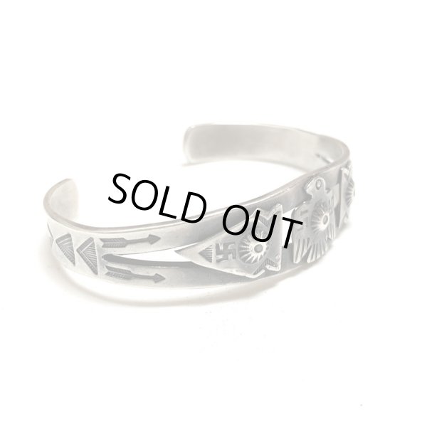 画像3: 30's　”NAVAJO”　「 卍」 SILVER BANGLE (3)