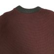 画像10: 〜30’s CREW NECK HEAVY KNIT WITH FELT PATCH　BURGUNDY×BLACK (10)