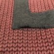 画像12: 〜30’s CREW NECK HEAVY KNIT WITH FELT PATCH　BURGUNDY×BLACK (12)