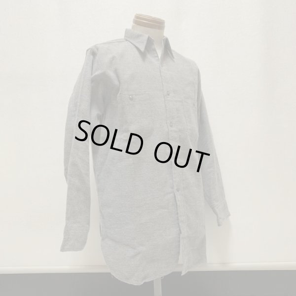画像13: 〜40's DEAD STOCK BIG JESS COTTON FLANNEL SHIRTS GRAY (13)