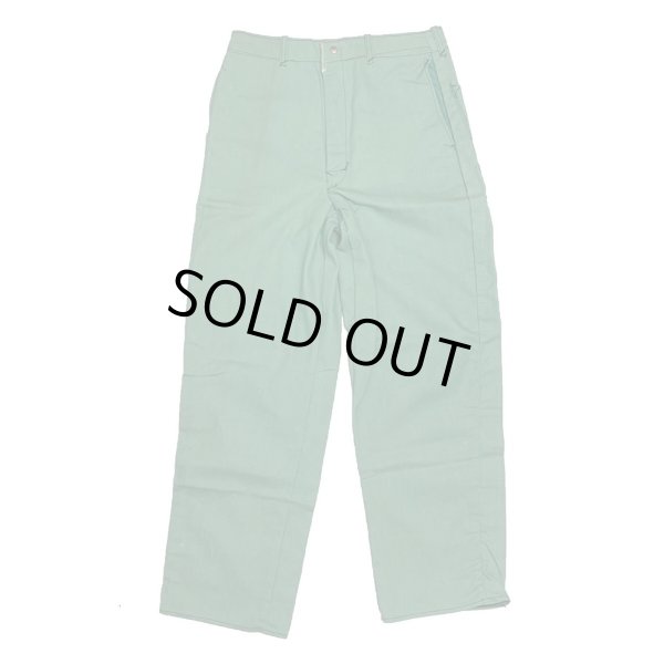 画像2: 50's DEAD STOCK GREEN COVERT WORK PANTS (1) (2)