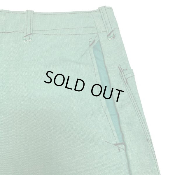 画像11: 50's DEAD STOCK GREEN COVERT WORK PANTS (1) (11)