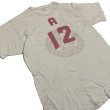 画像7: 50's HANES U.S.ARMY "OFFICER SQUADRON" 両面しみこみPRINTED Tee SHIRTS  (7)