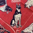 画像3: 50's DOG PATTERN BANDANA RED  (3)