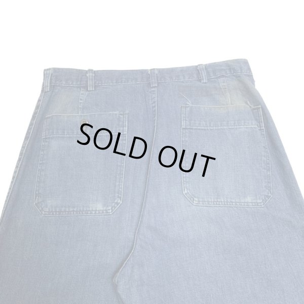 画像9: 50's〜 U.S.NAVY DENIM SAILOR PANTS (3) (9)