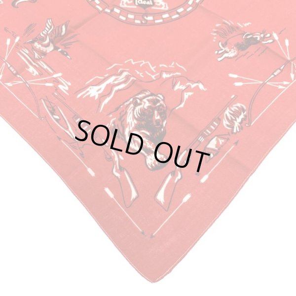 画像11: 1955's IDEAL ADVERTISING BANDANA RED (11)