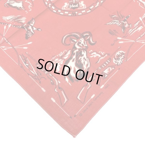 画像6: 1955's IDEAL ADVERTISING BANDANA RED (6)