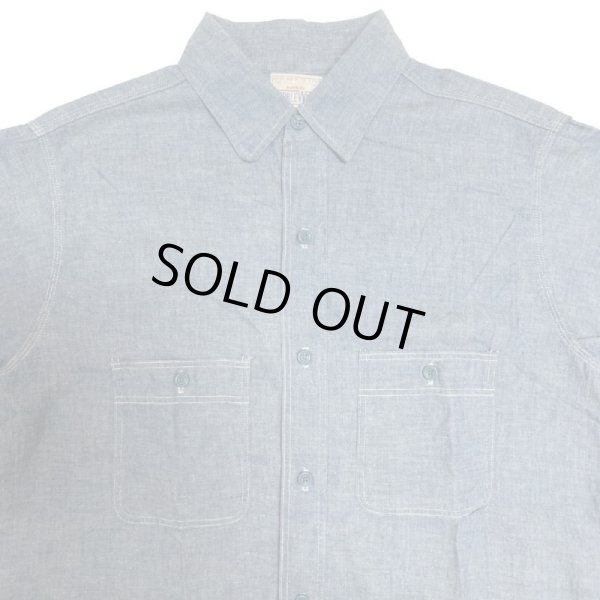 画像3: 60's DEAD STOCK U.S.NAVY × DOUBBLE WARE SHORT SLEEVE CHAMBRAY SHIRTS (3)