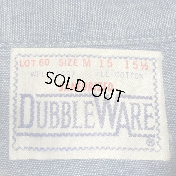 画像6: 60's DEAD STOCK U.S.NAVY × DOUBBLE WARE SHORT SLEEVE CHAMBRAY SHIRTS (6)