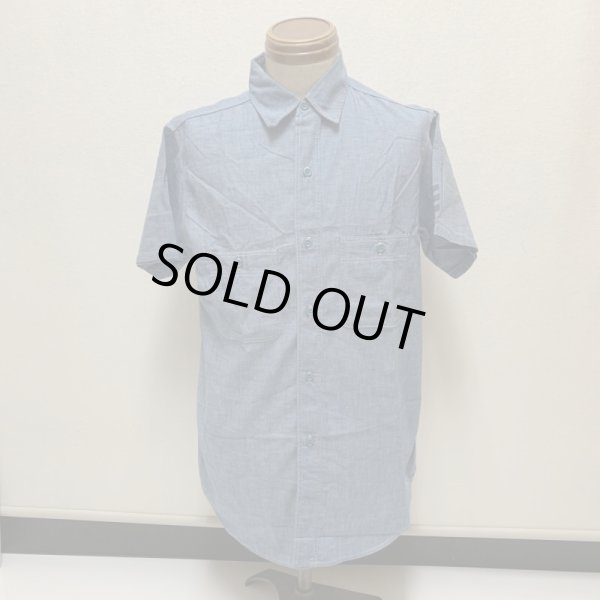 画像14: 60's DEAD STOCK U.S.NAVY × DOUBBLE WARE SHORT SLEEVE CHAMBRAY SHIRTS (14)