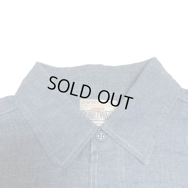 画像7: 60's DEAD STOCK U.S.NAVY × DOUBBLE WARE SHORT SLEEVE CHAMBRAY SHIRTS (7)