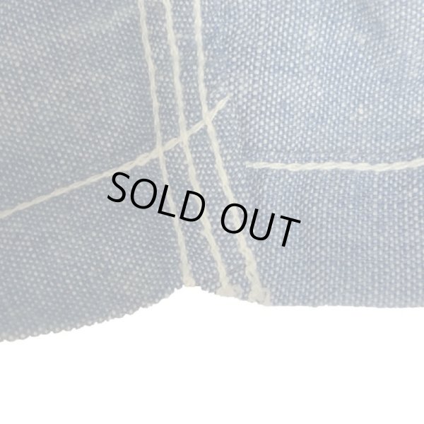 画像10: 60's DEAD STOCK U.S.NAVY × DOUBBLE WARE SHORT SLEEVE CHAMBRAY SHIRTS (10)