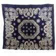 画像3: 60's ELEPHANT BRAND BANDANA NAVY 3ps. SET (3)