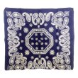 画像4: 60's ELEPHANT BRAND BANDANA NAVY 3ps. SET (4)