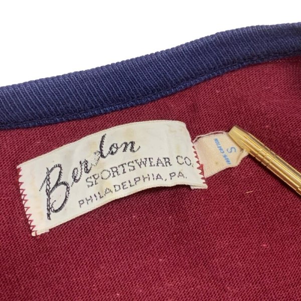 画像6: 60's BENDON 2 TONE COLOR Tee SHIRTS with EMBROIDERY (6)