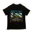 画像1: 70's KIDS ANVIL SURF PRINTED Tee SHIRTS BLACK (1)