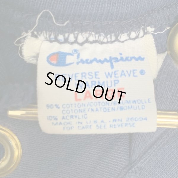 画像5: 80's CHAMPION REVERSE WEAVE SWEAT SHIRTS WITH HOODED NAVY (5)