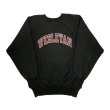 画像1: 90's Champion REVERSE WEAVE PRINTED SWEAT SHIRTS BLACK (1)