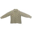 画像6: 40's OPEN COLLAR COTTON HEAVY FLANNEL SHIRTS (6)