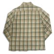 画像2: 40's OPEN COLLAR COTTON HEAVY FLANNEL SHIRTS (2)