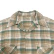 画像5: 40's OPEN COLLAR COTTON HEAVY FLANNEL SHIRTS (5)