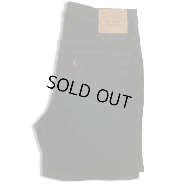 画像1: LEVI'S 550  DENIM SHORT PANTS  BLACK   (1)
